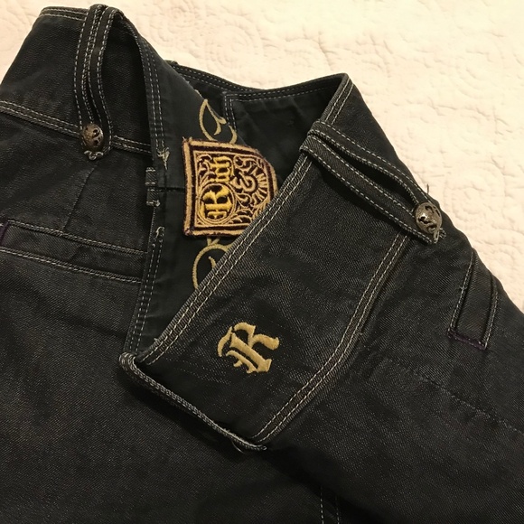 Cute Rich & Skinny dark blue denim shorts (4/27) - Picture 9 of 15